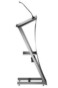 Lectern stainless steel lectern left view 200x300